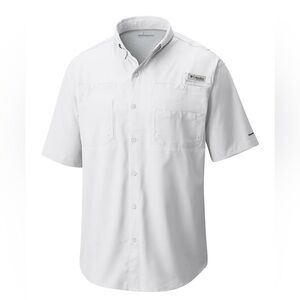 Columbia Tall Tamiami Il Short Sleeve Shirt~Size: M